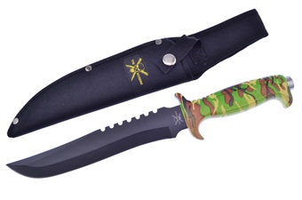 Composite Camo Bowie W/Sheath