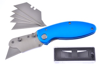 Blue Aluminum Utility Knife