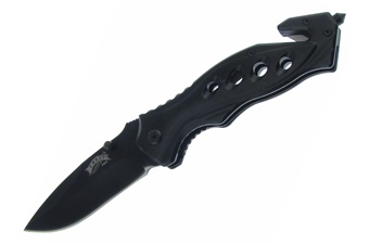 Black Aluminum Tactical Folder