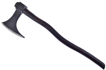 Medieval Wood Carbon Axe