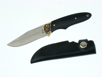 Blackhills Steel Bowie Stag W/Sheath 8"
