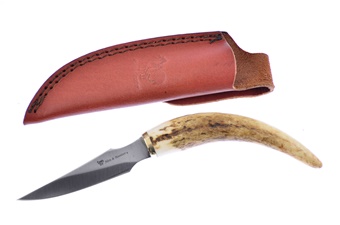 Stag Tip Bowie Leather Sheath