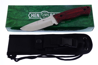 Red G-10 Hunter W/Stainless Steel Blade