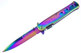 Rainbow Titanium Italian Stiletto