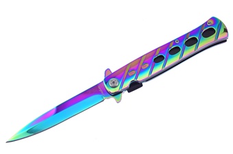 Closed Rainbow Titanium Coated Assisted