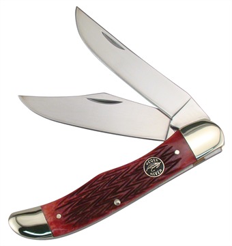 Red Pickbone Folding Hunter W/Sheath