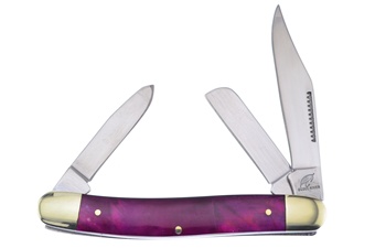 4 5/8" Purple Mother Of Pearl Stockman