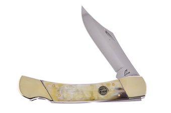 Ox Horn Bear Claw Lockback
