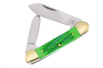 Green Pick Bone Canoe 440 Stainless Steel