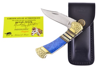 Painted Pony Buck Pearl Lapis