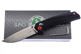 Black G10 D2 Blade Bear & Bull
