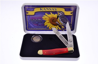 Kansas Quarter Set Red Smoothbone Trapper