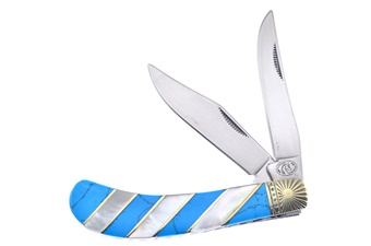 Mother Of Pearl/Turquoise Saddlehorn