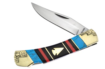 Silverhorse Blue Turquoise Lockback