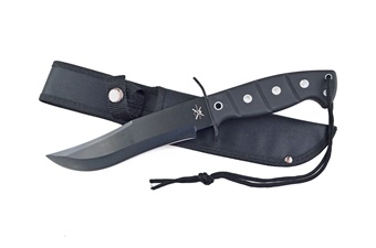 Black Rubber Bowie W/Sheath