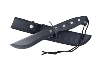 Black Rubber Bowie W/Black Nylon Sheath