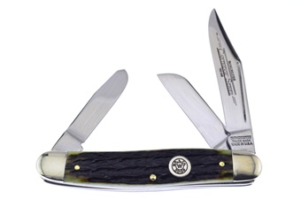 3 7/8" Winchester Green Bone Stockman