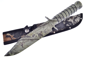 Camo Composite Bowie W/Sheath
