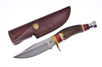 Bowie Torch Stag W/Sheath 8.5"